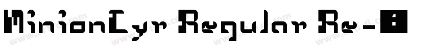 MinionCyr Regular Re字体转换
